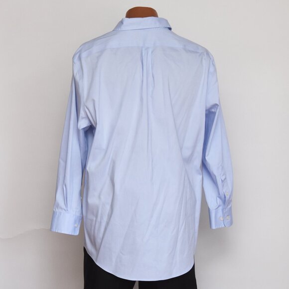 Lauren Ralph Lauren Black Label Men's Dress Shirt XL Blue Button Down Reg. Fit - Picture 3 of 7